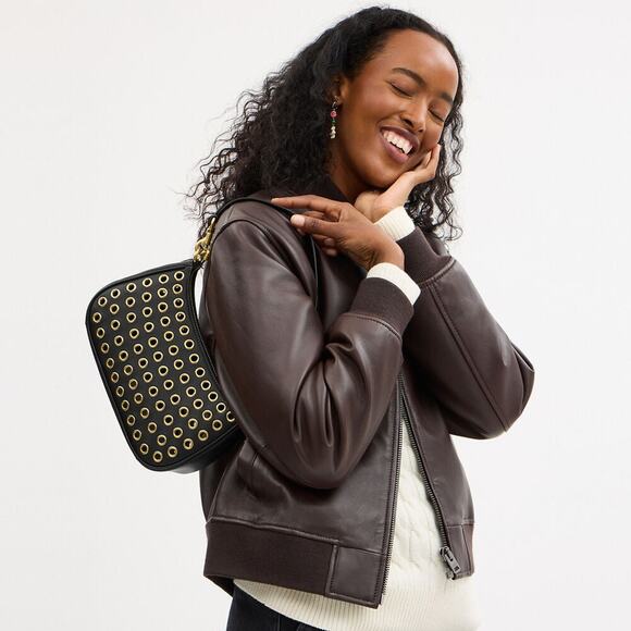 Coach Teri Shoulder Bag With Grommets - One Size - Picture 5 of 5